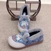 2025 winter new old Beijing cloth shoes women's new Chinese thickened warm mother shoes soft sole velvet embroidered cotton shoes