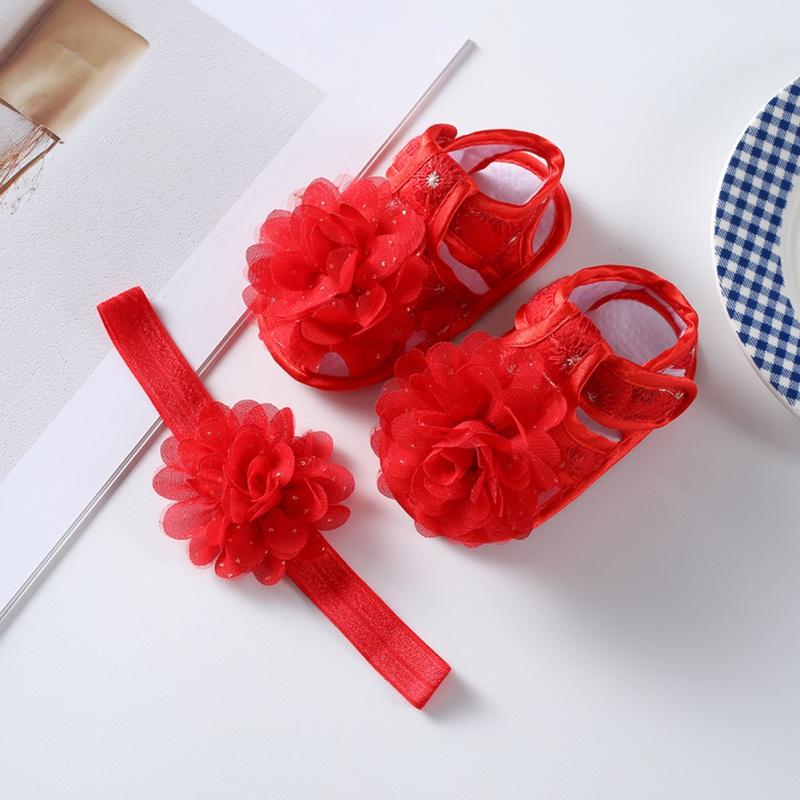 

Летние сандалии для маленьких девочек, детская обучающая прогулочная обувь с повязкой на голову 11