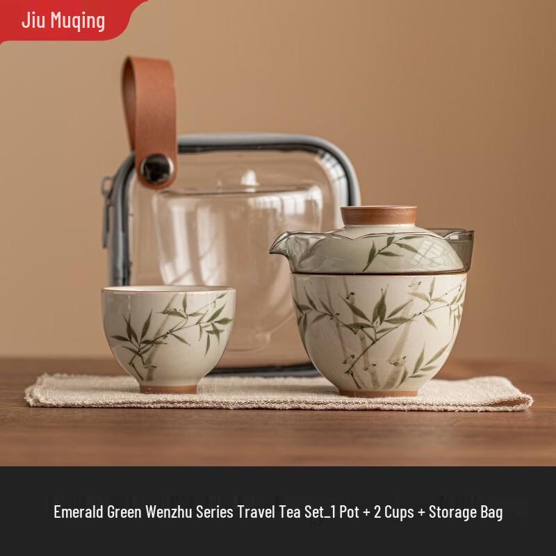 

Portable Ceramic Quick Tea Set
