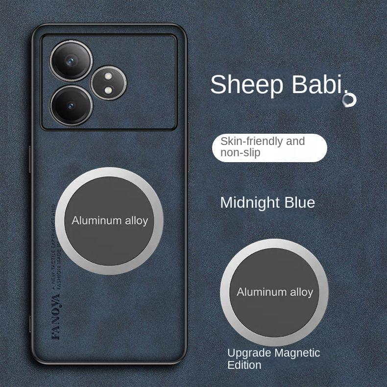 Für OPPO Realme GT 6 6T Hülle Weiche PU-Haut Mit Magnetischer Schutz-Rückseite Hülle Für OPPO Realme GT Neo 6 6Se Handyhülle