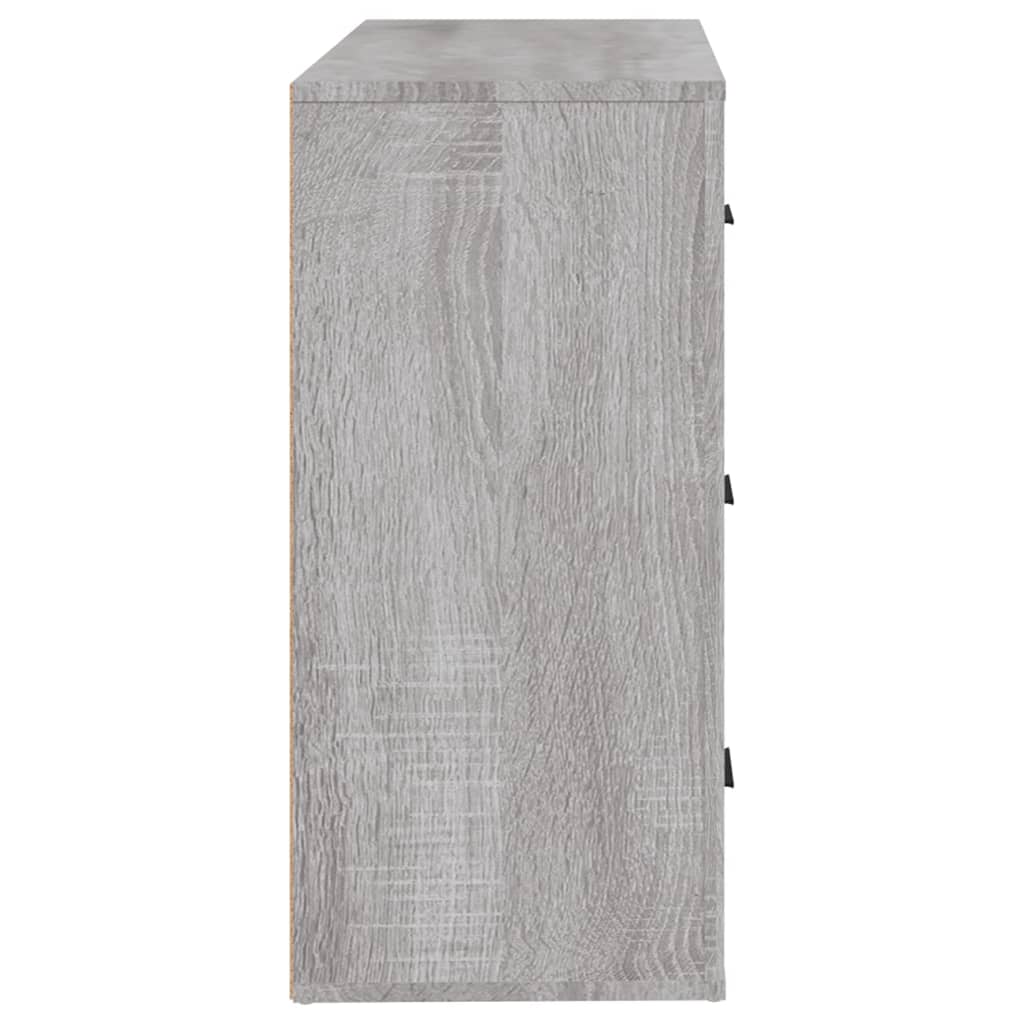 Vidaxl Szafka, Szary Dąb Sonoma, 80X33X70 Cm, Materiał Drewnopochodny