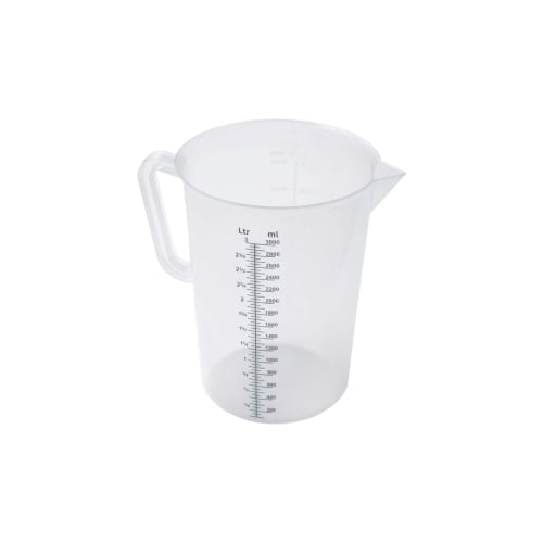 M.T. Trimatsu SUNNEX MTI Polypro Measuring Cup, 3.0L, Made of Polypropylene, Unbreakable, Heat-Resistant Up To 120C, Can Measure Hot Water