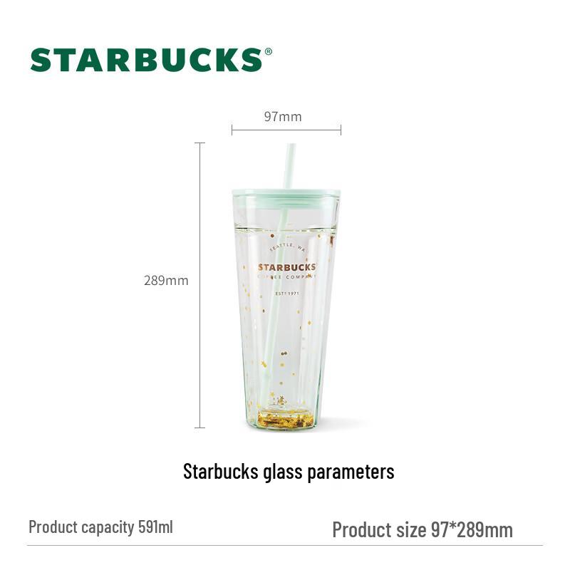 Starbucks Double-Layer Glass Straw Cup