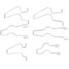 6 Pieces Headlight Headlight Dip Low Beam Headlamp Bulb Retainer Spring Clip Clamp for H1 H4 H7
