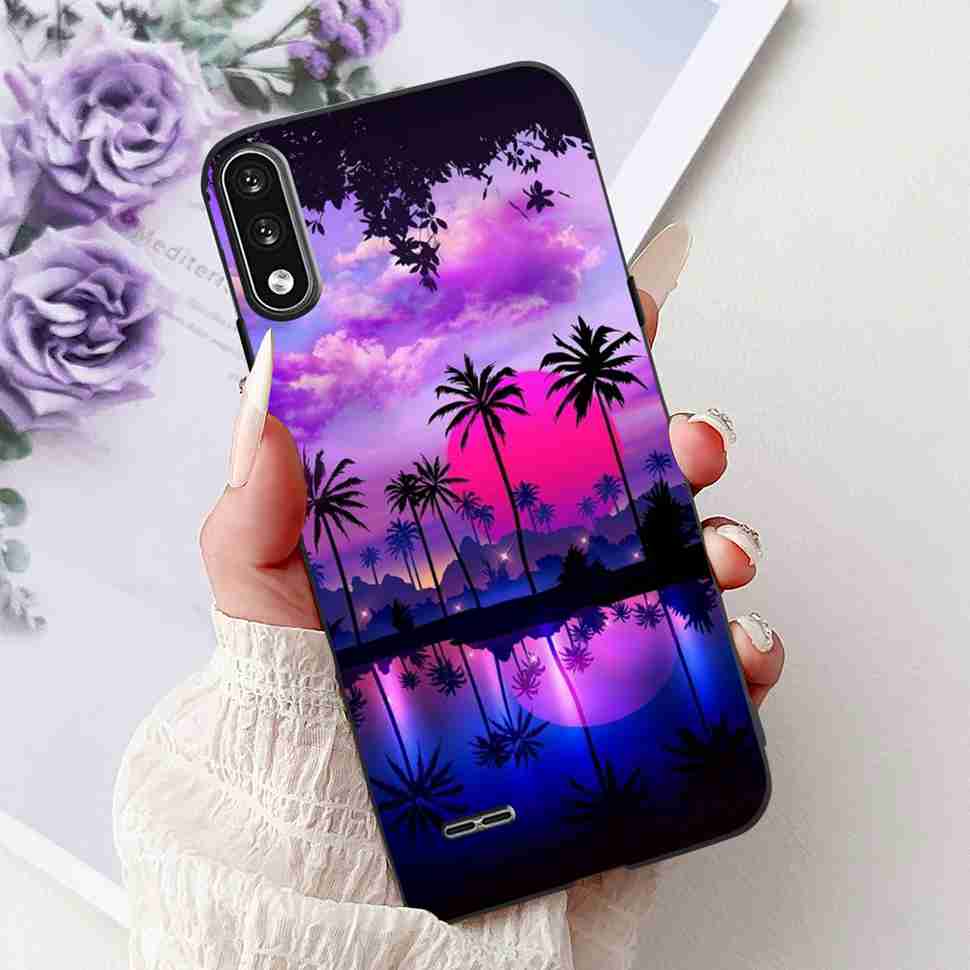 For LG K22 2020 Casing 6.2" Floral Pattern Cover Silicone Soft TPU For LG K 22 K22 LGK22 Cases Screen Protectors Coque Fundas