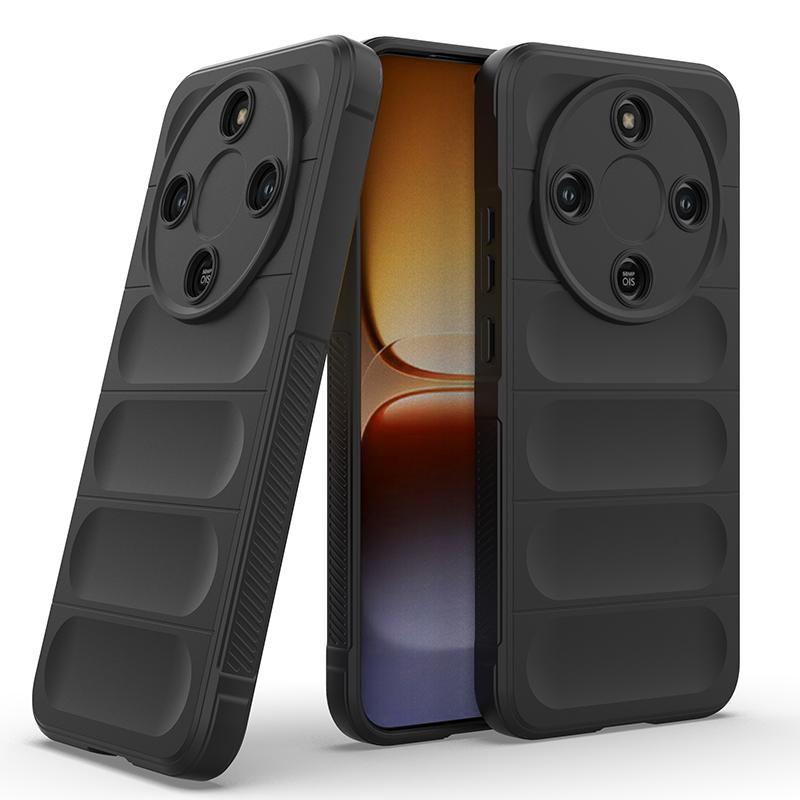 Shockproof Shield Phone Case For Honor Magic 8 Lite X9D X70 Soft TPU Frame Flannel Lining Four-Corner Airbags Protective Cover