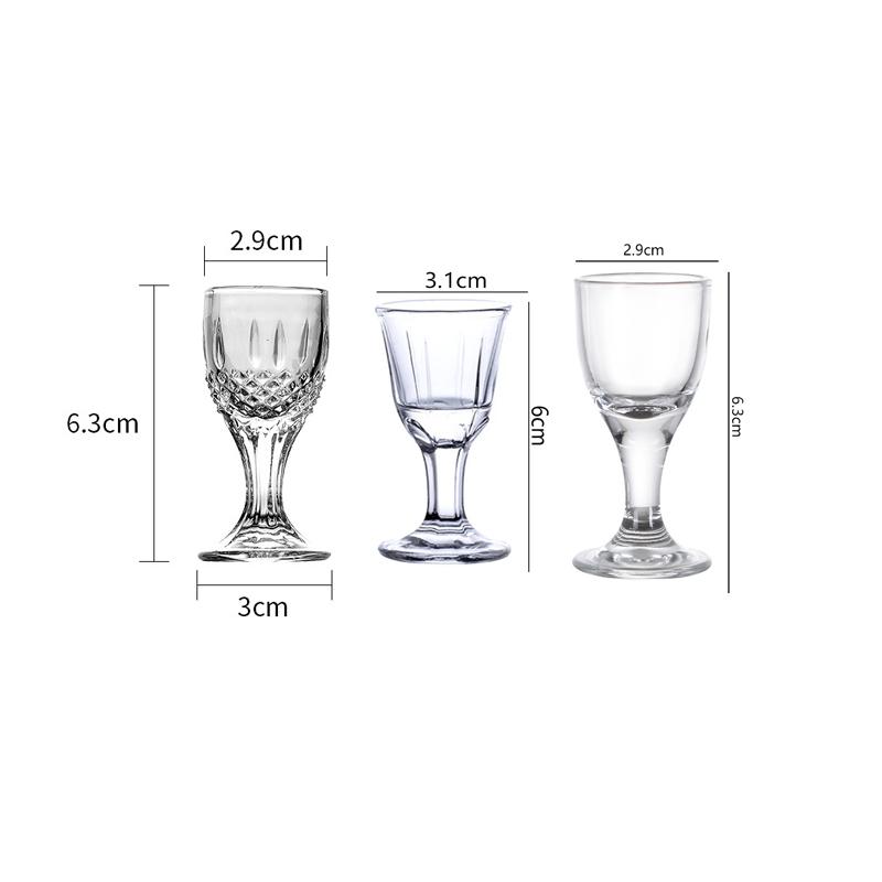 Pahar de vin mic rafinat, Pocal transparent pentru Baijiu, Cupă pentru băuturi spirtoase de petrecere, Ustensile de vin de înaltă calitate, Pahar de shot elegant, Cadouri de sărbători