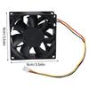 24V Cooling Fan 9x9cm FFB0924EHE 4800RPM With Temperature Monitoring Alarm Function for Computer/Server Radiator