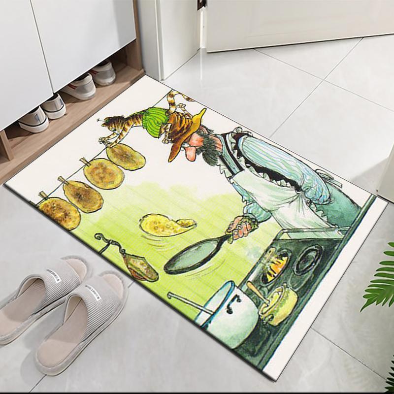 Pettson and Findus Printed Carpet, for Office Chair Living Room Bedroom Kitchen Room Decor Gifts.