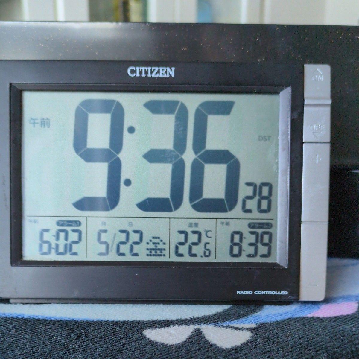 CITIZEN Citizen radio clock digital table clock RADIO CONTROLLED