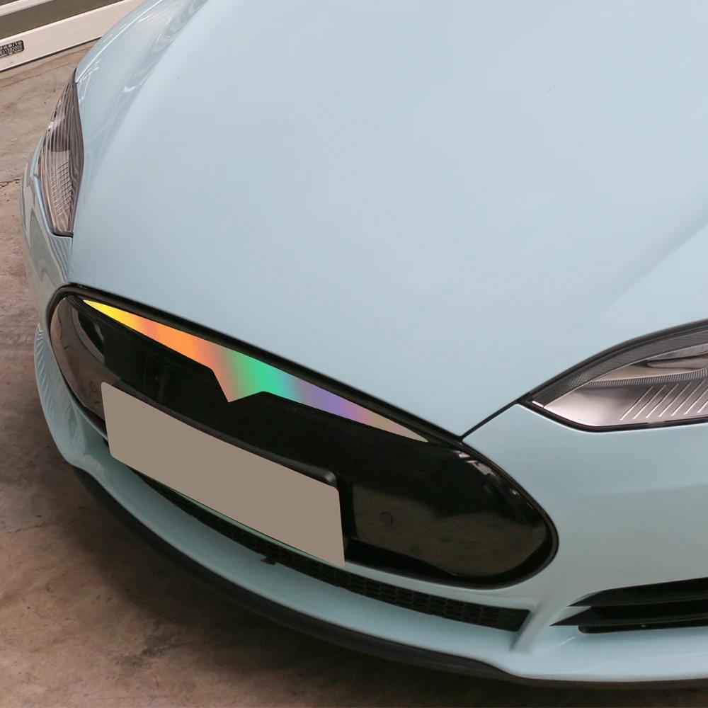 Auto Frontgrill Aufkleber Für Tesla Model Y Frontstoßstange Fastback Wasserdichte Vinylfolie Abziehbilder Auto Außen Dekoration Zubehör