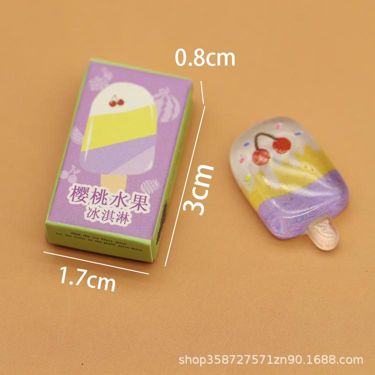 

Симуляція Міні Предмети Морозиво Ескімо Модель Лялькового Будиночка Прикраси Іграшки для Ігрового Будиночка Мініатюрні Закуски для Супермаркету