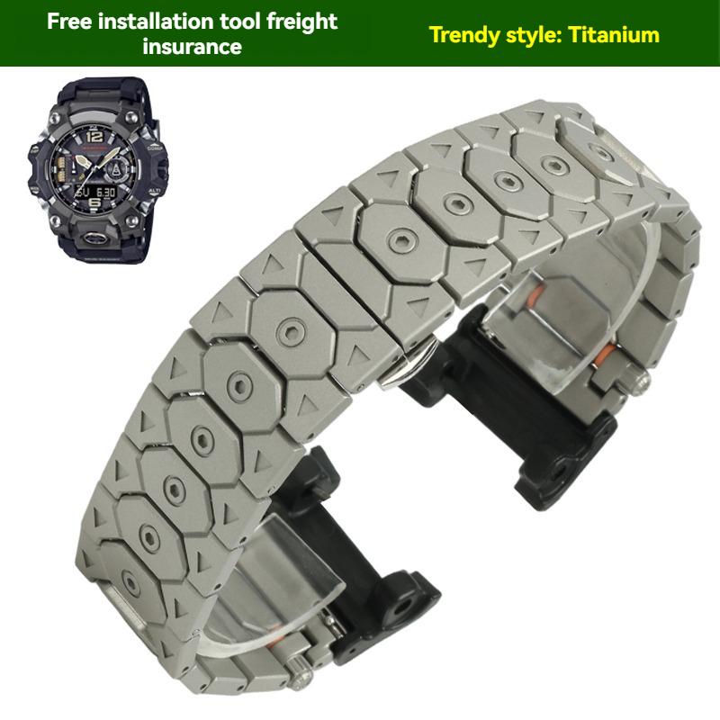 

для Casio GWG-B1000 серии metal clay king третьего поколения модифицированные металлические узорчатые аксессуары для ремешка из нержавеющей стали GWG-B1000mm