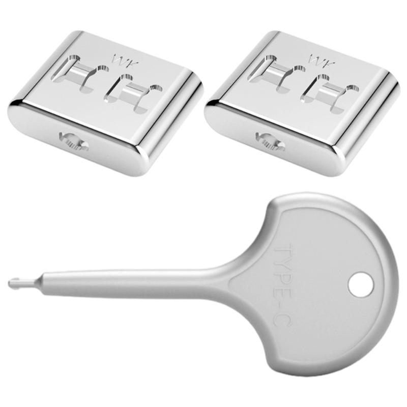 AntiTheft Type C Port Lock USB C port Blockers Data Protections with Detachable Seal Key Corrosion Resistant Metal Design