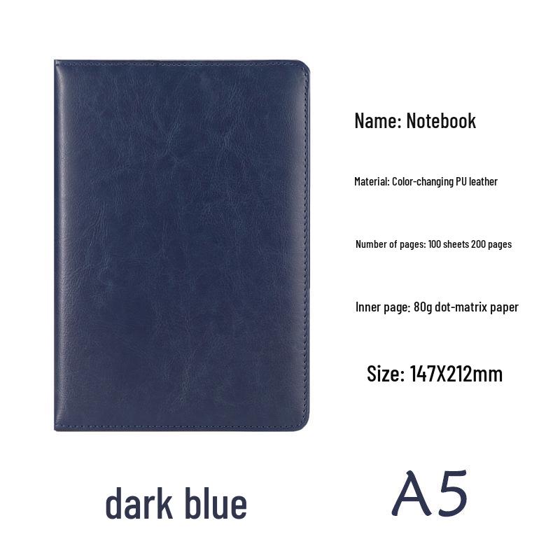 Notizbuch A5/B5 mit 64 Seiten aus Kunstleder mit individuellem Logo für Meetings