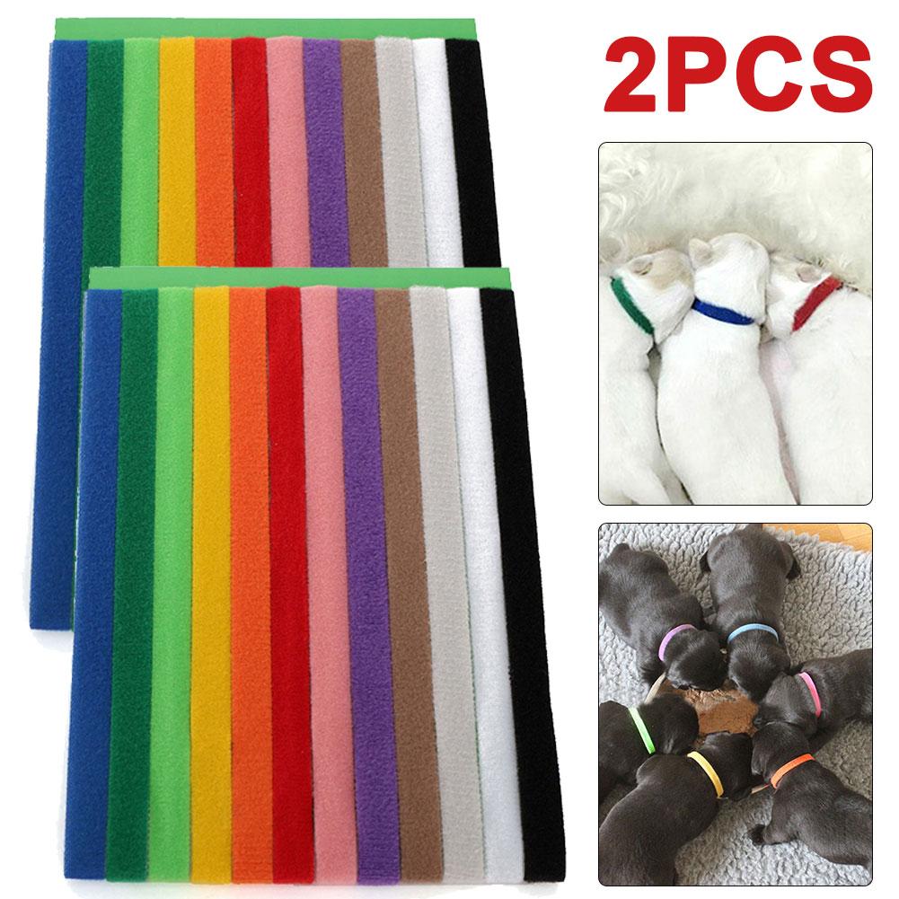 12Pcs/lot Dog s ID Collars Puppy Kitten Identification Collar Kitten Whelping ID Collar Bands For Small Dogs Cats Pet Supplies China Mainland