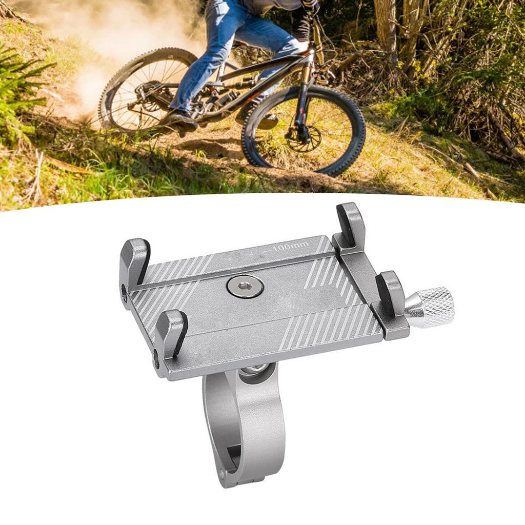 Bicycle Cell Phone Holder Aluminum Reliable Stable Bike Phone Support Bracket for Mountain Bike Motorcycle Cell Phone