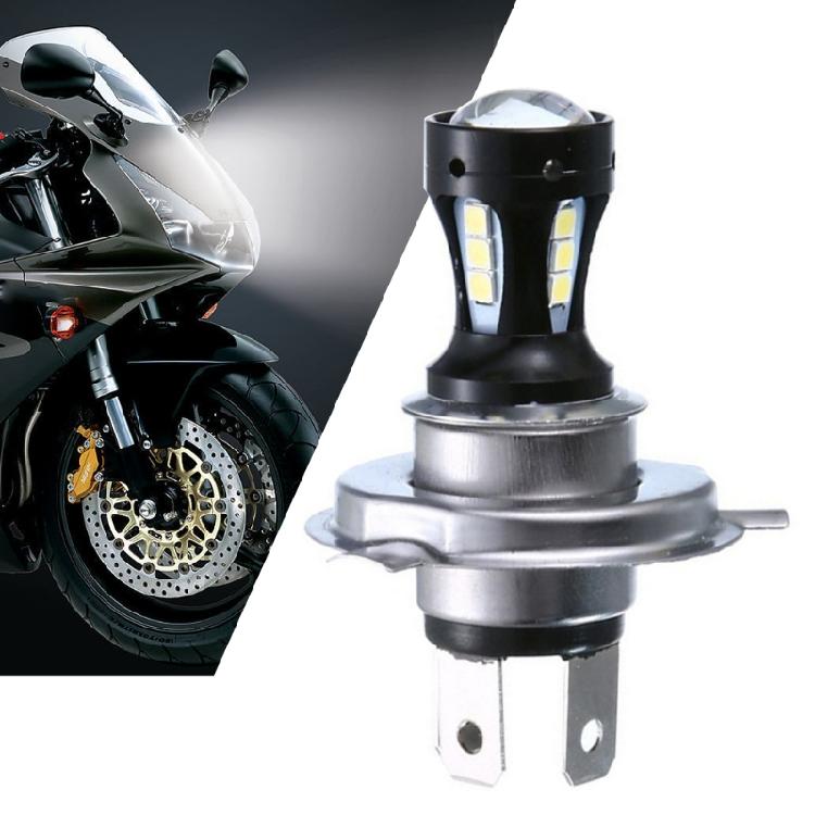 LED SUV Car Motorcycle Headlight High Power Bulb H4 3030 18SMD 6000K 18W 12-24V