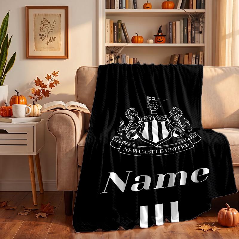 Newcastle Unite Custom Flannel Blankets Soft Warm Cozy Throws for Home Decor Holiday Gifts