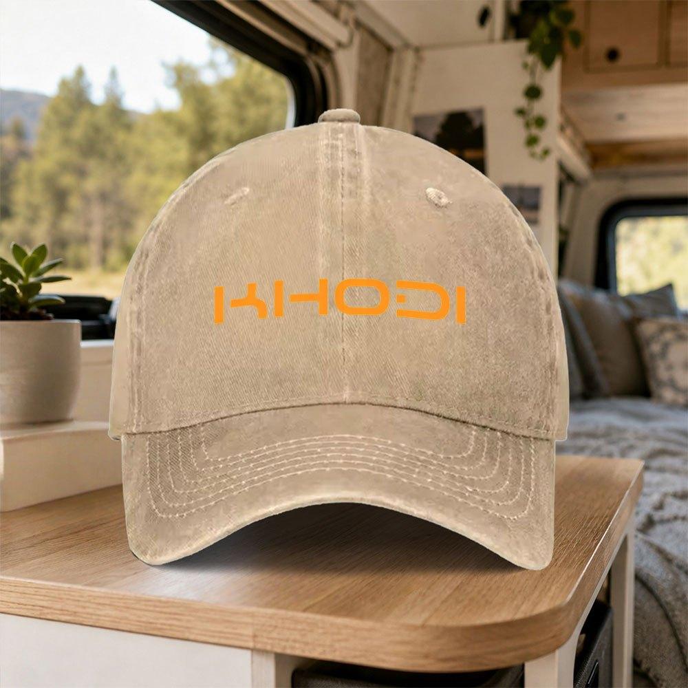 Khodi Vintage Washed Baseball Cap Retro Duckbill Hat Adjustable Unisex Casual Outdoor Daily Wear Party Gift