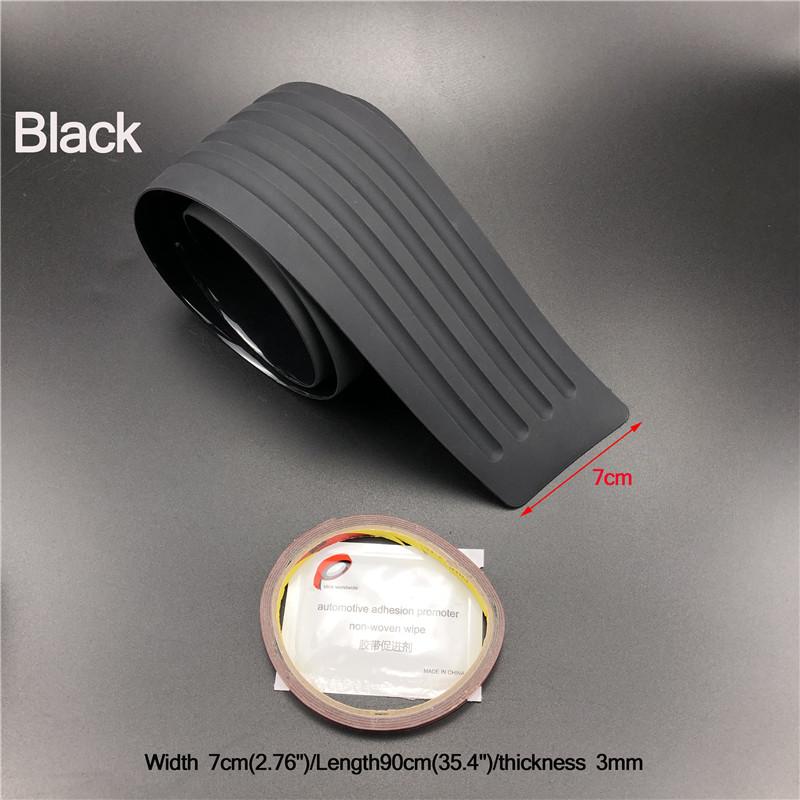 Защитная накладка на задний бампер автомобиля Для Toyota SIENTA Vellfire Verso PROACE Hilux Tacoma Tundra 4Runner FT-EV FT-HT FT-AC AYG 90CM Black