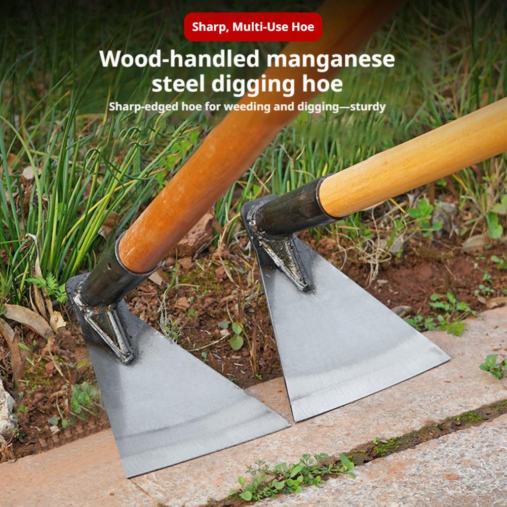 12cm Manganese Steel Triangle Hoe - Thickened Welded Multi-Function For Farm Weeding Vegetable Planting C7G2