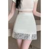 French High-end Sequin Splicing Short Skirt Women Spring Summer New High-waisted A-line Hip Skirt