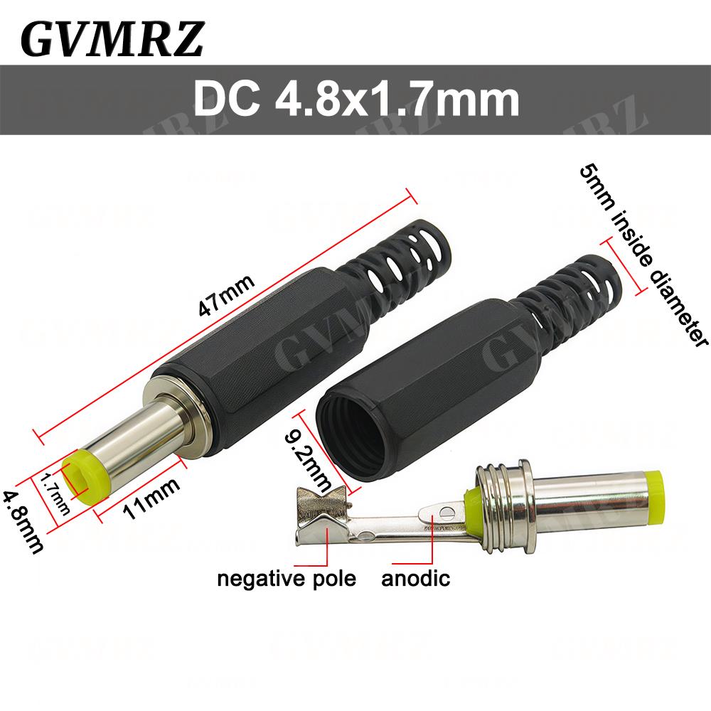10PCS DC Connectors 5.5x2.1mm 3.5x1.3mm DC Power Plug Male Female Jack Socket Panel Mount DC Power Adapter Connector 5.5*2.1