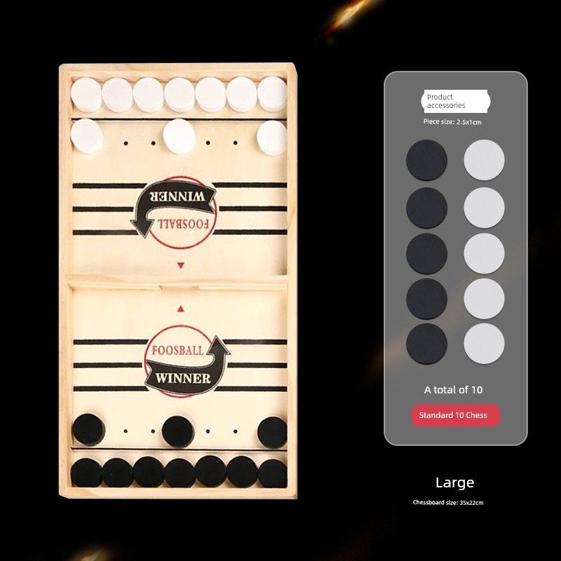 

Деревянная игра в шахматы, стрелялка, двойная битва, игрушки для взаимодействия родителей и детей, детская головоломка, настольная игра из дерева [Large] Play Chess (Standard 10 Chess)