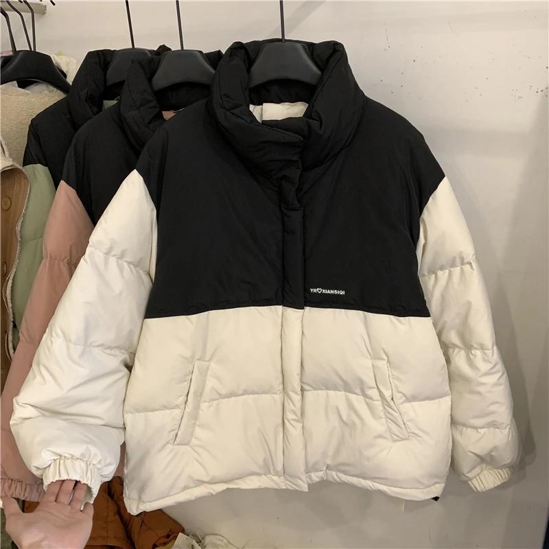 New Short Cotton Jacket for Women's Cotton Clothes Loose Bread Jacket for Winter Jacket
