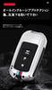 3 Button Key Case Key Cover Key Holder Zinc Alloy Silicone for Toyota Prius Late Prius Alpha Key Cover Noah 80 Series Sienta 170 Series Alphard