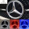 AABIC1 Car Front Grill Logo Light mirror face LED Badge Emblem Luminous Decorative Light For Mercedes Benz W245 GLK B/V class 2005-2010
