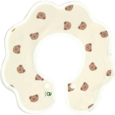 Babador com rodinhas dupla face, 1 bege (Urso), 1 peça, 1 peça