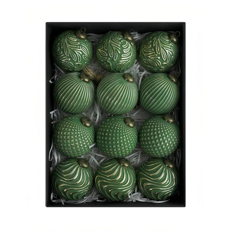 12pcs/set 8.0cm antique-style Christmas ball decorations for Decorations,Wedding Party Decorations,Ball Ornaments