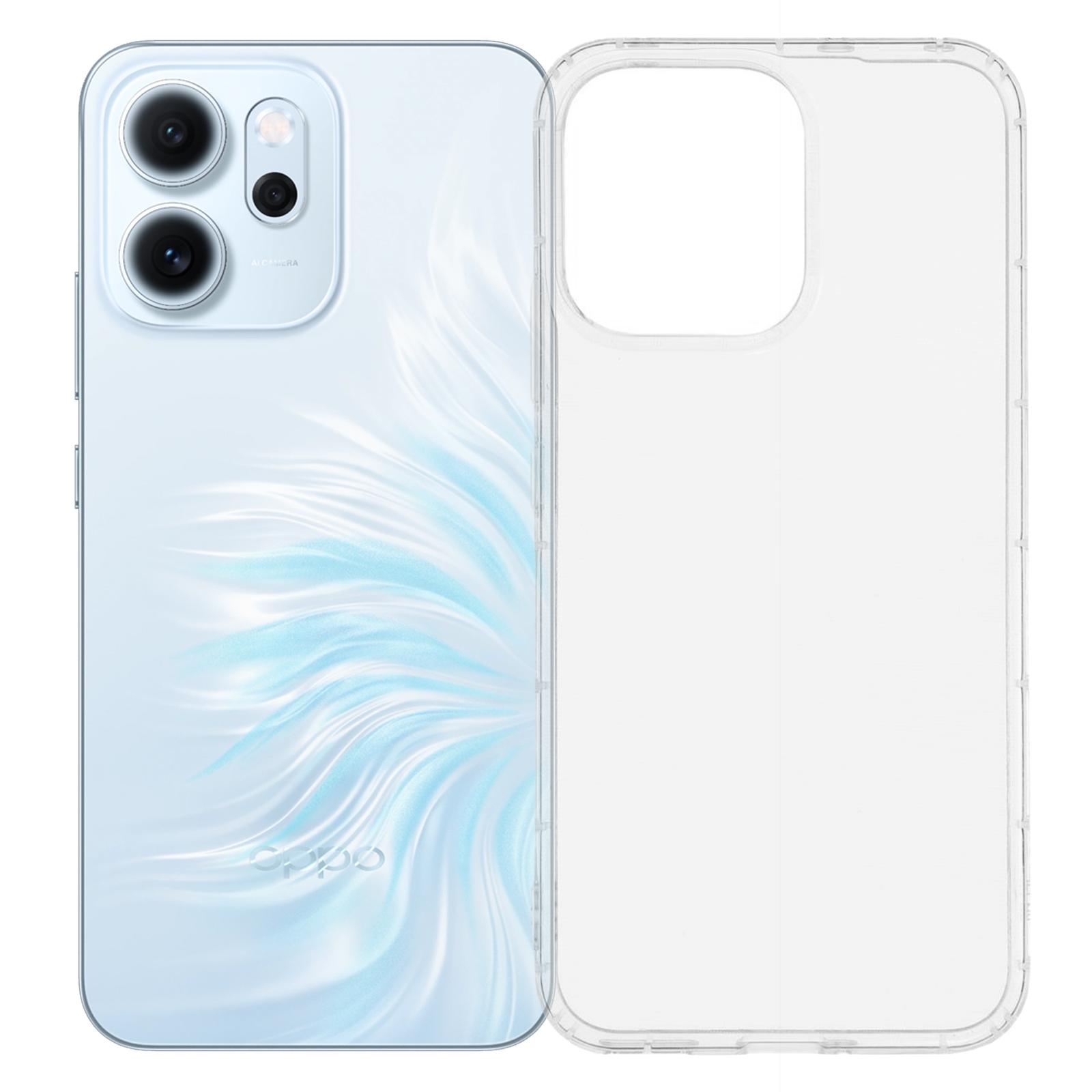 

Для Oppo Reno14 F 5G Чехол Прозрачный ТПУ Чехол на заднюю панель телефона Защита подушками безопасности A