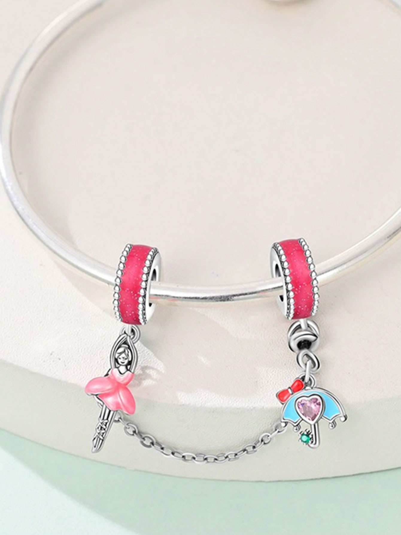 

Copper Plated Original Charms Summer Flower Fruit Safety Chainsbeads Fit Bracelet Women S Jewelry Gift