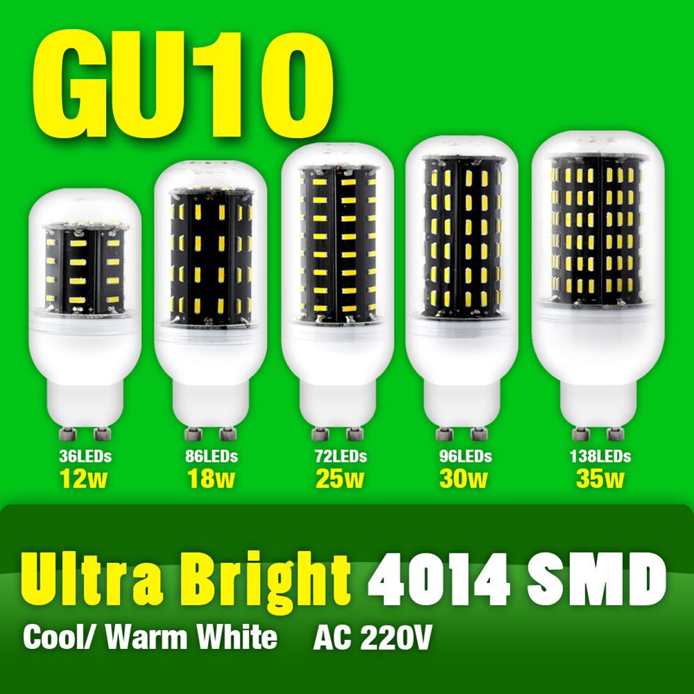 E27 36//56//72//96//138LED 220V 4014 SMD Cover Corn Cool Warm White Light Lamp Bulb