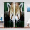 Red Panda Sheer Voile Curtain for Living Room Bedroom Kitchen Hotel Decor Cute Animal Chiffon Treatment Window Tulle Curtains