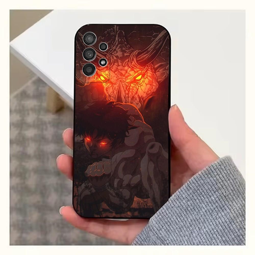 

Anime B-Baki H-Hanma Phone Case For Samsung S25,S24,S23,S22,S20,S21,S10,Ultra,Plus,Lite,FE,Soft Silicone Black Cover Samsung S21fe