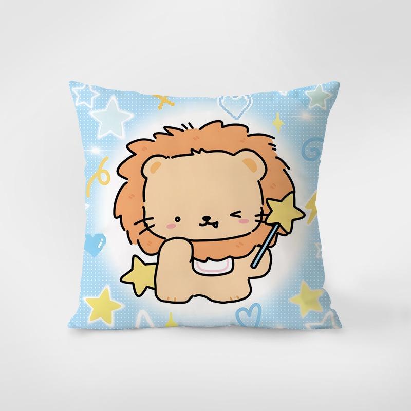 

Милый рисунок животного Декоративная наволочка для спальни, гостиной, квадратная подушка, наволочка 40x40cm