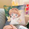 1Pc Kawaii-S-Sakura Cardcaptors Pillow Case Fashion Square Pillowcase Bedroom Sofa Room Ins Decoration Leisure