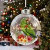 Christmas Ball Creative cat Hummingbird Pendant Plastic Transparent Atmosphere Decoration Christmas Tree Hanging ornaments
