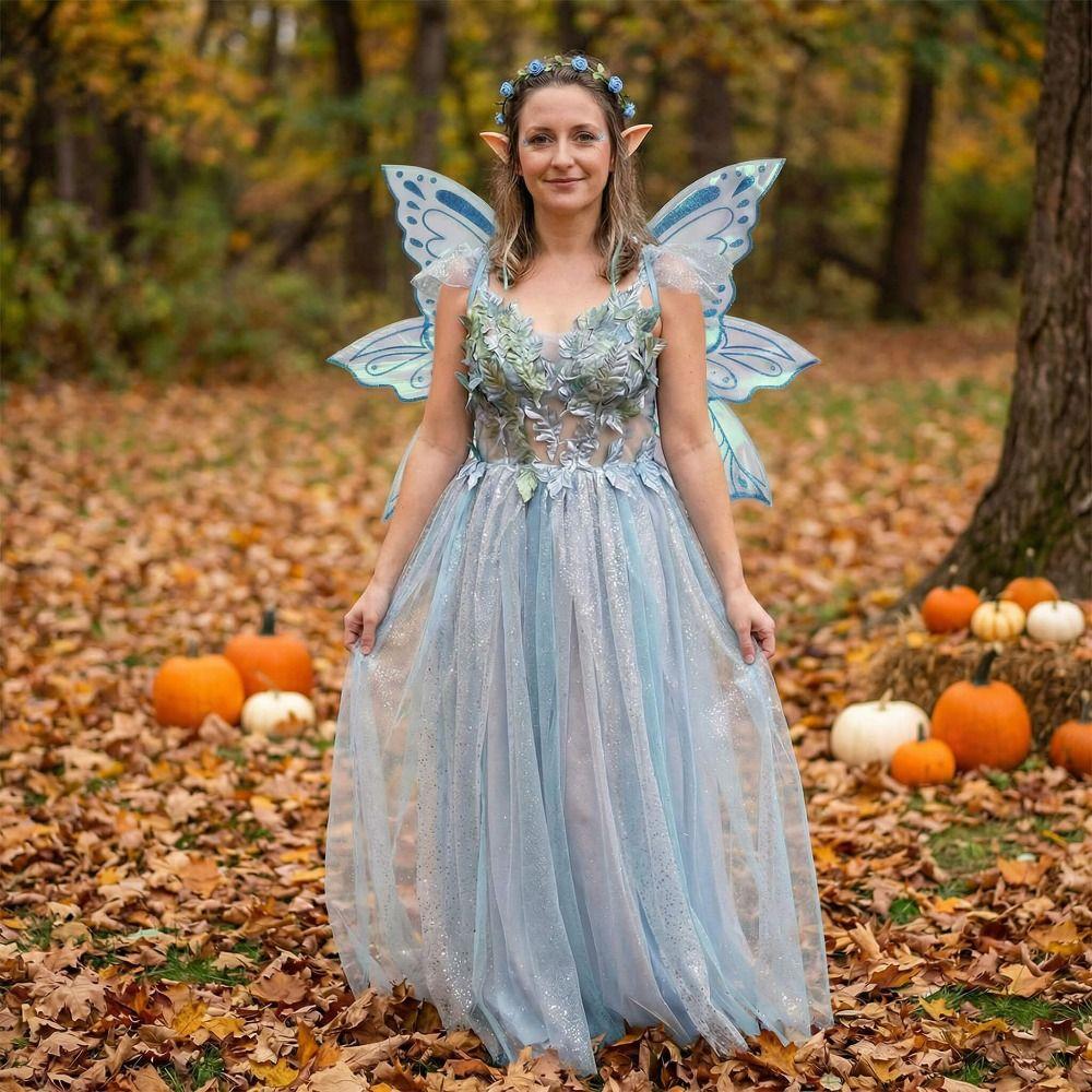 Organza Butterfly Fairy Wings Adult Women Angel Wings 2026 Large Fairy Wings  for Cosplay Dress Up