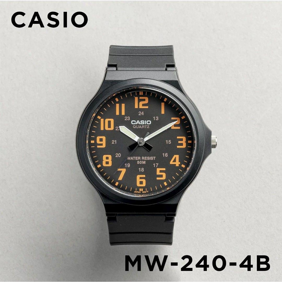 New Final price reduction [Casio] CASIO Collection STANDARD, MW-240, Cheap Casio, Orange x Black