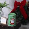 Snowman Christmas Savings Tank Cartoon Coin Bank Christmas Cookie Jar Xmas Tinplate Box  New Year