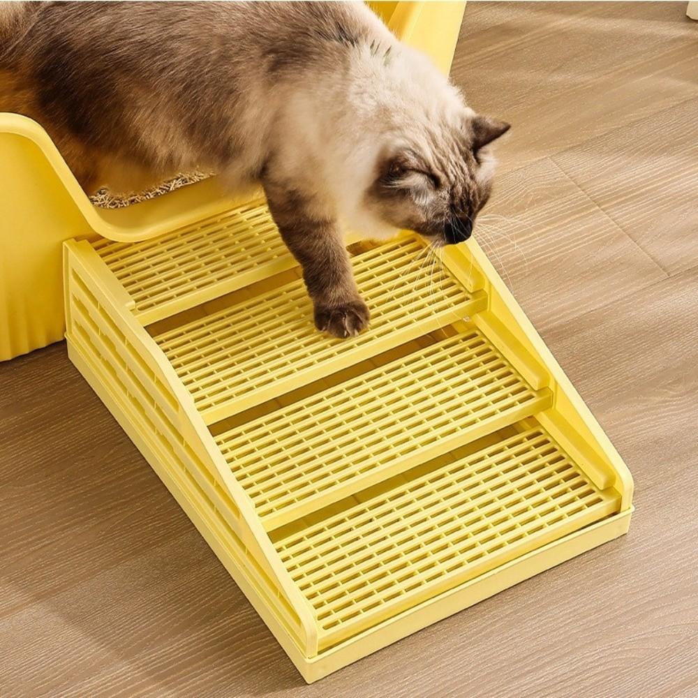 Waterproof Cat Litter Stair Non Slip Cat Litter Box Ramp Cat Litter Box Footrest Pet Toilet