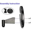 Adjustable Bracket Wall Mounted Microphone Support Fixed Base Punching Holes Universal Microphone and Light Holder
