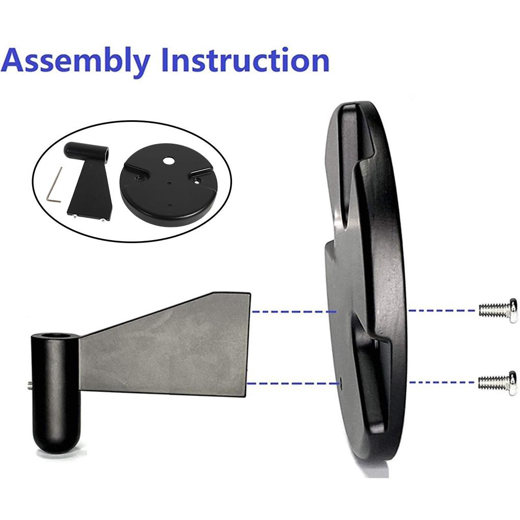 Adjustable Bracket Wall Mounted Microphone Support Fixed Base Punching Holes Universal Microphone and Light Holder