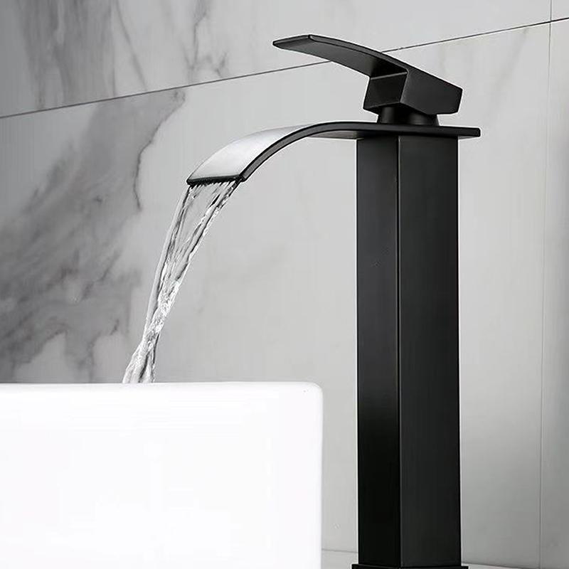 Black Faucet With Hose For Bathroom Lababo – Matte Sink Faucet  Cold Mixer Tap For Wash Basin