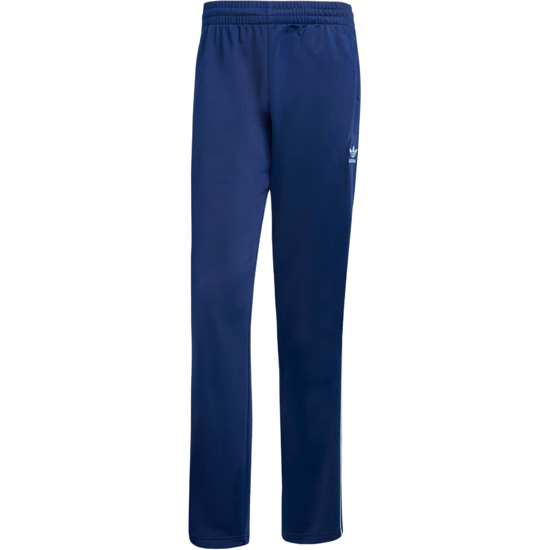 

Adidas Originals Logo Striped Retro Straight Leg Casual Pants Men Bottoms Blue JP2540 XL